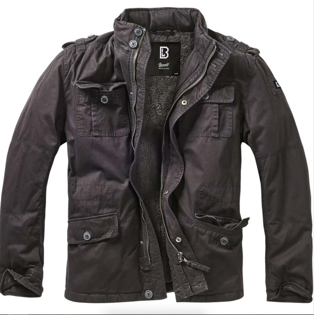 NWT Brandit Sherpa-Lined Military Field Jacket Black Men’s Medium M